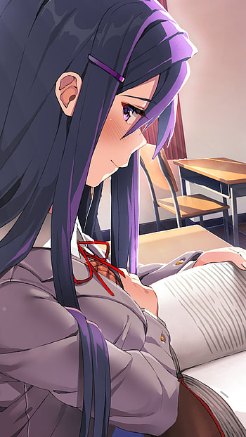 Yuri (Doki Doki Literature Club!), video game, Doki Doki Literature Club! HD phone wallpaper