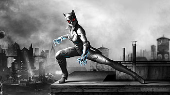 Batman: Arkham City, Video Game, Catwoman, Batman HD wallpaper