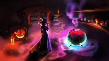 Halloween witch , Eerie, Ghostly presence HD wallpaper