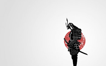Samurai, abstract, fantasy, cool, warrior HD wallpaper