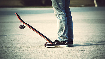 Sports, Legs, Sneakers, Asphalt, Board, Shoes, Skate HD wallpaper