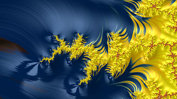Trippy Psychedelic Fractal, trippy, psychedelic, trance, blue, yellow, Abstract, fractal, abstract blue HD wallpaper