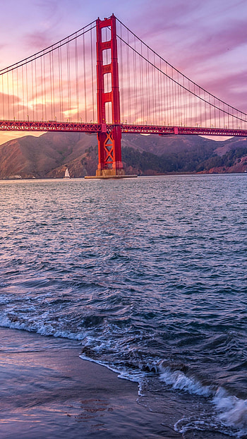 Golden Gate Bridge, US , 2019, Landmark HD phone wallpaper