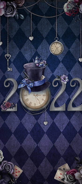New year 2022 hat, wish, Christmas, blue, holidays, top, joy, festival, high definition, feast, new year HD phone wallpaper
