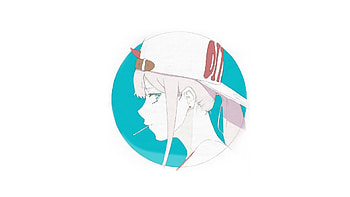 Minimal, zero two, anime girl HD wallpaper
