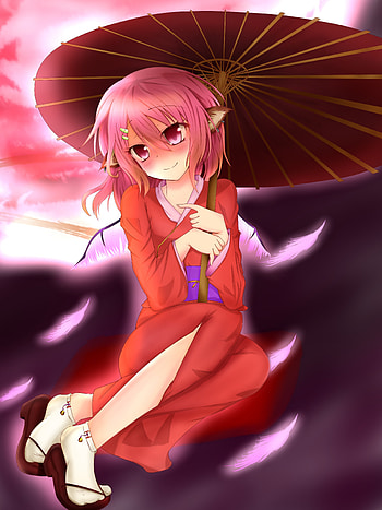 Anime, Smile, Girl, Kimono, Elf HD phone wallpaper