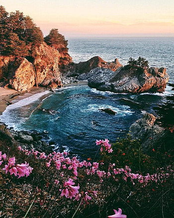 California coast, sky, sunlight HD phone wallpaper