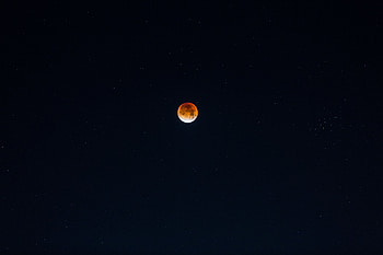 Sky, Universe, Stars, Night, Moon, Starry Sky, Full Moon, Red Moon HD wallpaper