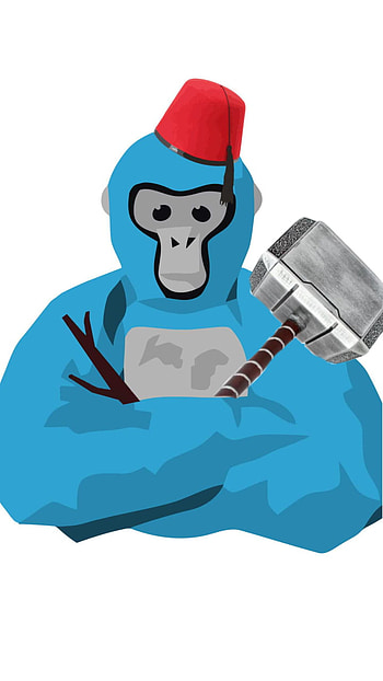 Gorilla tag, art, funny HD phone wallpaper