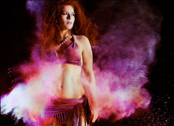 Smoke, sexy, girl, 3d HD wallpaper