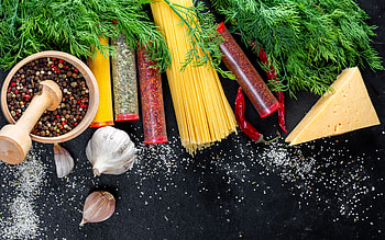 Spaghetti, pasta, graphy, food preperation HD wallpaper