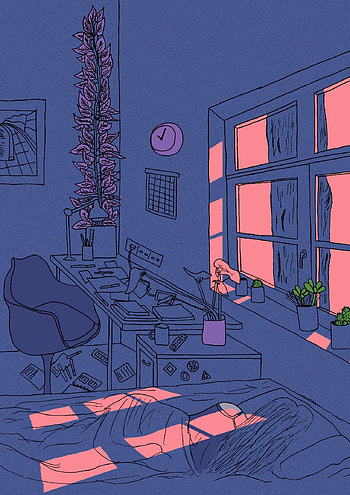 Aesthetic cozy bedroom HD phone wallpaper
