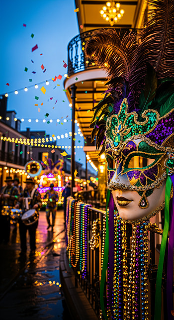Midnight Masquerade — Mardi Gras , parade HD phone wallpaper