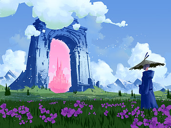 Rosegate: Portal to the Pink Citadel, fantasy, portal HD wallpaper