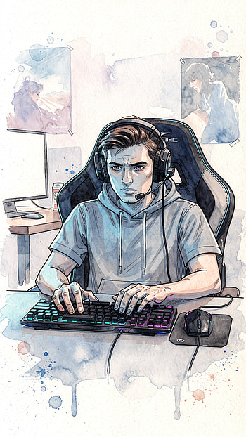 Focused Respawn — Gamer , Heads, Keyboard HD phone wallpaper