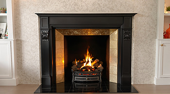 Cozy Elegance: A Fireplace, fireplace, fire, home decor, Cozy, interior design HD wallpaper