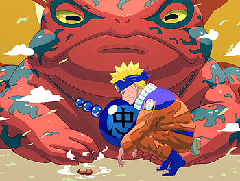 Naruto & Gamakichi, Gamakichi (Naruto), Naruto Uzumaki, Anime, Naruto, Sage (Naruto) HD wallpaper