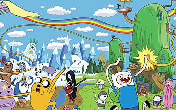 Finn, Jake, Princess Bubblegum HD wallpaper