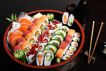 Sushi , Striking background, Visual appeal, High-quality HD wallpaper
