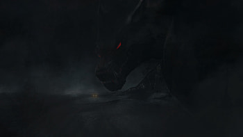 Dark, Grin, Eyes, Predator, Fangs, Werewolf, Temney HD wallpaper