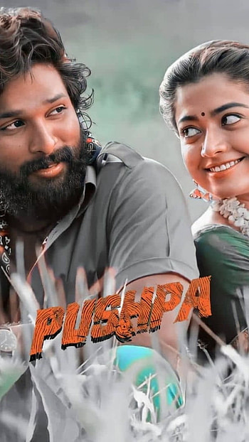 Pushpa, Rashmika, Allu Arjun HD phone wallpaper