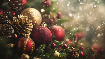 Christmas Ornaments: Embrace the Holiday Spirit in Stunning, christmas ornaments, holiday spirit, Christmas, ornaments, pinecones HD wallpaper