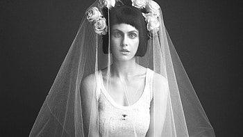 Alexandra Daddario Flaunt 2024 , alexandra-daddario, celebrities, girls, hoot, monochrome, black-and-white HD wallpaper