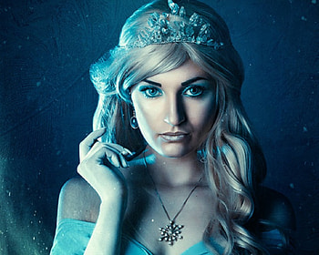 Princess, face, crown, fantasy, woman HD wallpaper