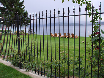 Behind The Iron Fence, lakes, idaho, coeur d alene idaho HD wallpaper