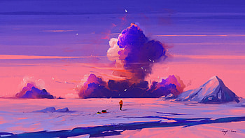 Trekking , artist, artwork, digital-art, deviantart HD wallpaper