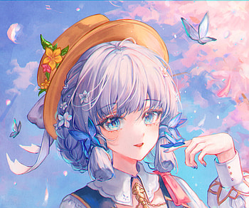 Kamisato Ayaka, Kamisato Ayaka (Genshin Impact), video game, Genshin Impact HD wallpaper
