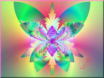 FRACTAL BUTTERFLY. jpg, colors, design, fractal, butterfly HD wallpaper