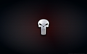 kalangozilla minimalism the punisher marvel comics skull HD wallpaper