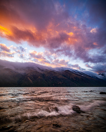 Landscape, Nature, Rivers, Clouds, Waves, Shore, Bank, Fog, Hills HD phone wallpaper