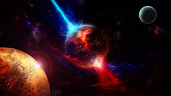Planets, Universe, Explosion, Takeoff HD wallpaper