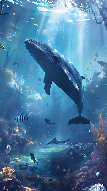 Majestic Whale Aquarium for s, aquarium, whale HD phone wallpaper