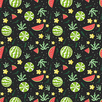 Watermelons, fruits, pattern, digital art HD phone wallpaper
