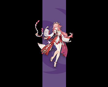 Yae miko genshin, electro HD wallpaper