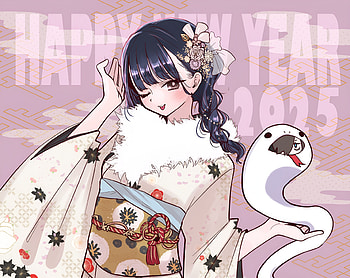 Anna Yamada — The Dangers in My Heart: New Year Kimono, Anime, The Dangers in My Heart, Anna Yamada (The Dangers in My Heart) HD wallpaper