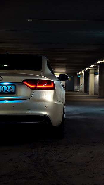 Audi, Cars, Shine, Light, Back View, Rear View, Headlight, Audi A5 HD phone wallpaper