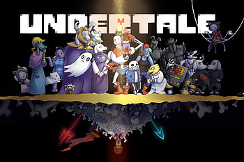 Temmie (Undertale), Sans (Undertale), Annoying Dog (Undertale), Frisk (Undertale), Video Game, Undertale, Flowey (Undertale), Papyrus (Undertale), Toriel (Undertale), Asriel (Undertale), Asgore (Undertale), Mettaton (Undertale), Muffet (Undertale), Undyne (Undertale), Napstablook (Undertale), Monster Kid (Undertale), Alphys (Undertale), Chara (Undertale), Doggo (Undertale), Dogamy (Undertale), Dogaressa (Undertale), Catty (Undertale), Bratty (Undertale), Royal Guards (Undertale) HD wallpaper