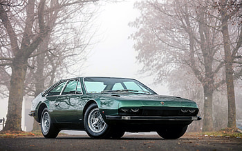 Lamborghini Jarama, 1970, retro sports cars, Jarama 400 GT, green Jarama, retro cars, Lamborghini HD wallpaper
