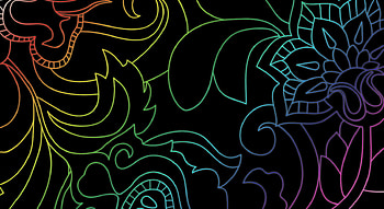 colours, beautiful, black, rainbow HD wallpaper