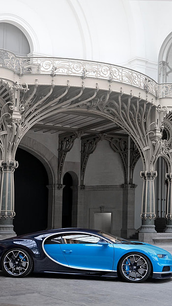 Bugatti Car, Black Blue HD phone wallpaper