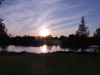 Sun On Indian River, Silhouettes, graphy, Nature, Sun, River, Sky HD wallpaper