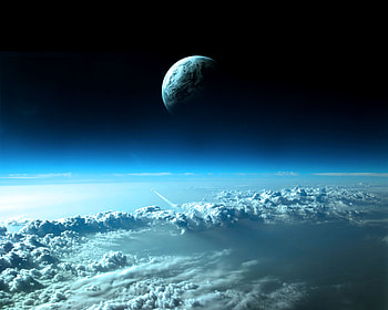 space, cloud, planet, digital HD wallpaper