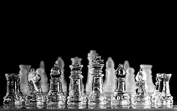 Glass, Chess HD wallpaper