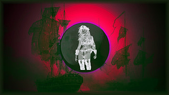 Pirate Moon, sea, ships, moon, fantasy, pirates HD wallpaper