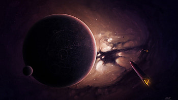 Universe, Dark, Planet HD wallpaper