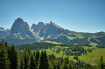 Nature, Trees, Sky, Mountains, Rocks, Fir, Spruce HD wallpaper